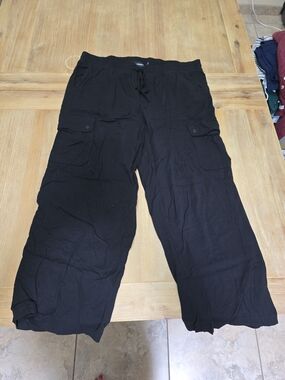torrid Black Wide Leg Cargo Pants